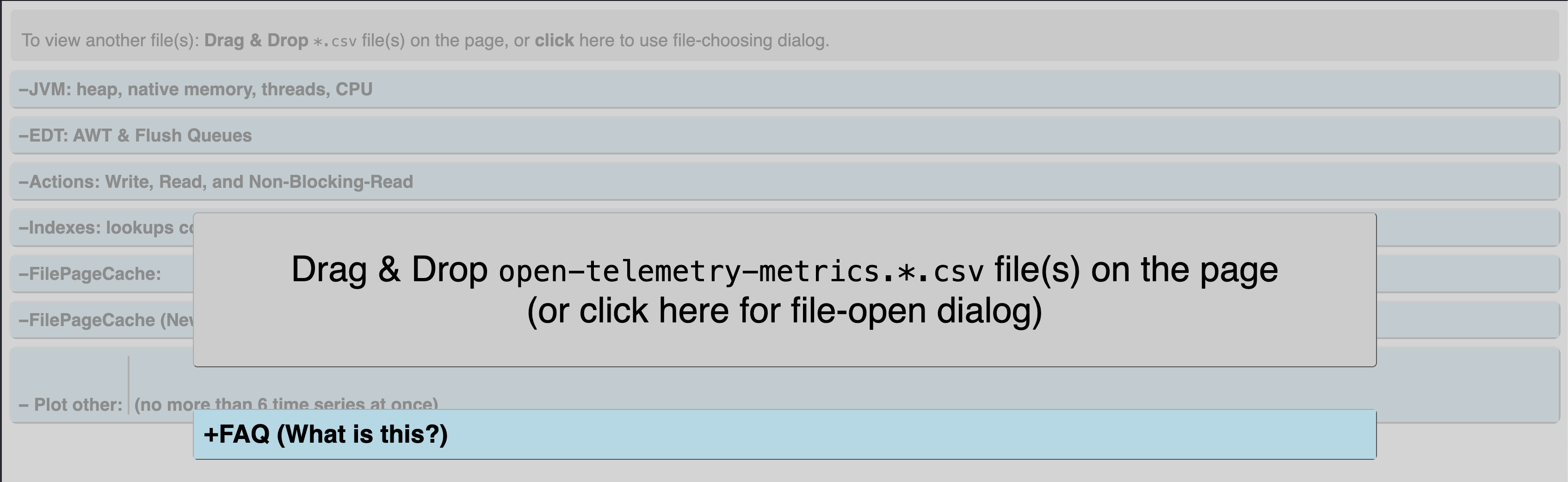 Statistics metrics plotter open file Statistics metrics plotter open file
